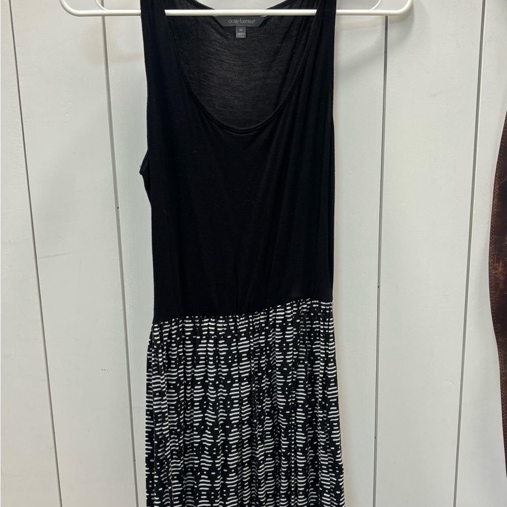 Daisy Fuentes Black and White Maxi Dress